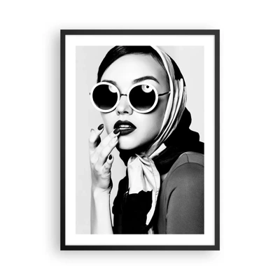 Poster in black frame - Greetings from the 60-ies - 50x70 cm