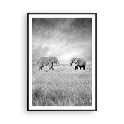 Poster in black frame - Grey Is Beautiful - 70x100 cm