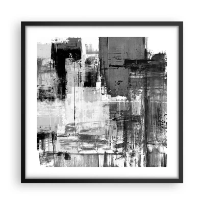 Poster in black frame - Grey is Beautiful - 50x50 cm