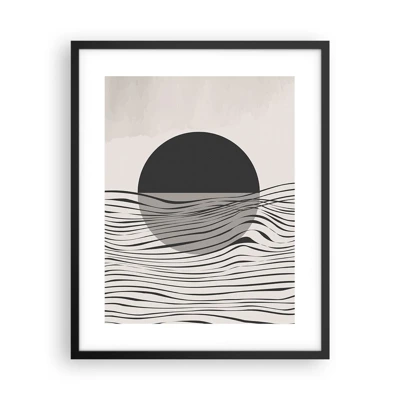 Poster in black frame - Half Composition - 40x50 cm