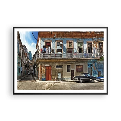 Poster in black frame - Havana Style - 100x70 cm