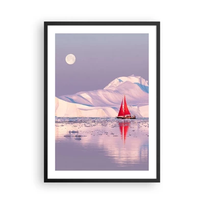 Poster in black frame - Heat of the Sail, Cold of the Ice - 50x70 cm