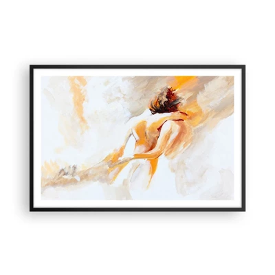 Poster in black frame - Heavenly Embrace - 91x61 cm