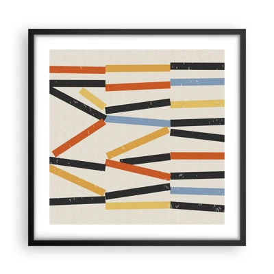 Poster in black frame - Horizontal Composition - 50x50 cm