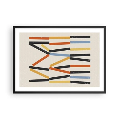 Poster in black frame - Horizontal Composition - 70x50 cm