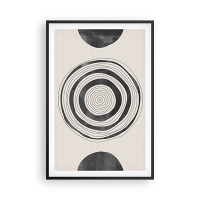 Poster in black frame - Important What's in Between - 61x91 cm