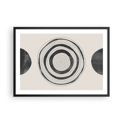 Poster in black frame - Important What's in Between - 70x50 cm