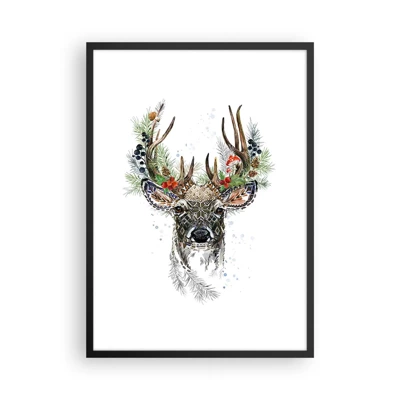 Poster in black frame - In Christmas Attire - 50x70 cm