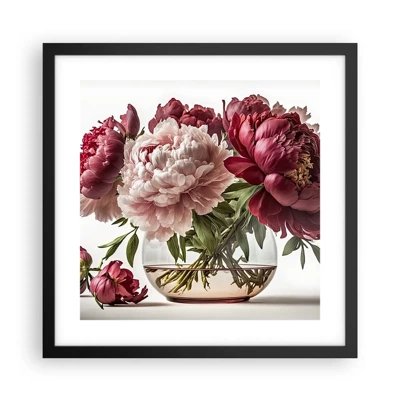 Poster in black frame - In Full Bloom of Beauty - 40x40 cm