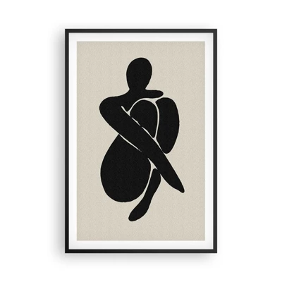 Poster in black frame - In Her Own Arms - 61x91 cm