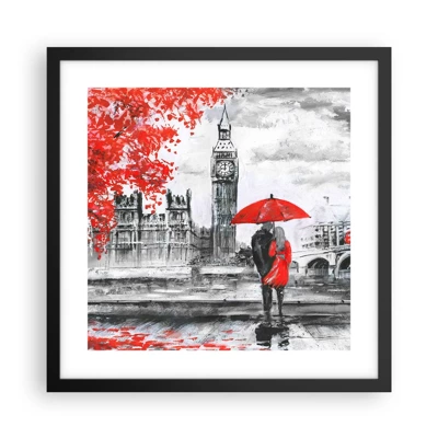 Poster in black frame - In Love with London - 40x40 cm