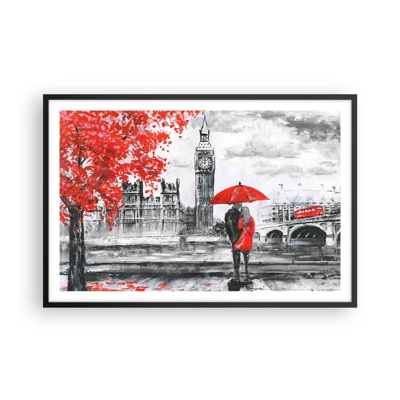 Poster in black frame - In Love with London - 91x61 cm