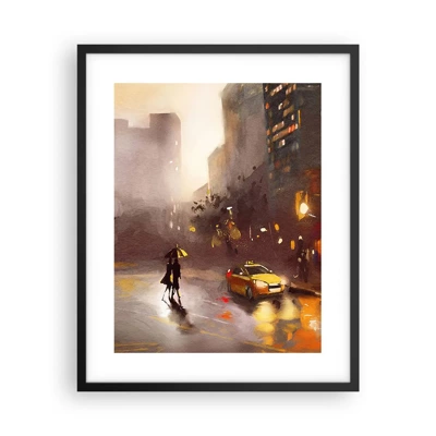 Poster in black frame - In New York Lights - 40x50 cm