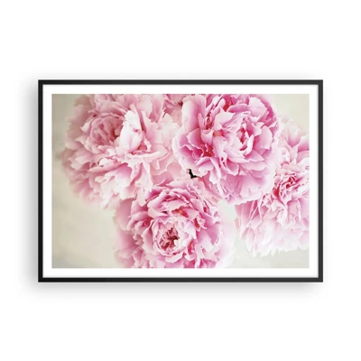 Poster in black frame - In Pink  Splendour - 100x70 cm