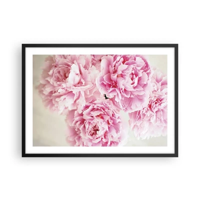 Poster in black frame - In Pink  Splendour - 70x50 cm