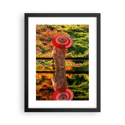 Poster in black frame - In a Temple of Nature - 30x40 cm