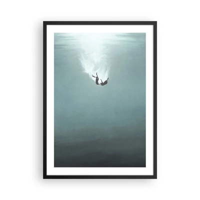 Poster in black frame - In the Arms of the Ocean - 50x70 cm