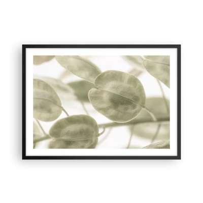 Poster in black frame - In the Beginning There Were Leaves… - 70x50 cm