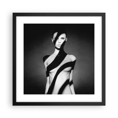 Poster in black frame - In the Light and in the Shadow - 40x40 cm