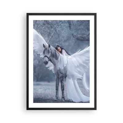 Poster in black frame - Inspired Moment - 50x70 cm