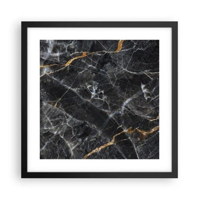 Poster in black frame - Interior Life of a Stone - 40x40 cm