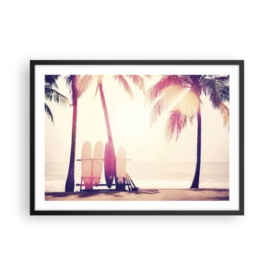 Poster in black frame - It Will Be a Wonderful Day - 70x50 cm