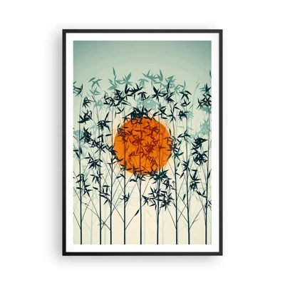 Poster in black frame - Japanese Sun - 70x100 cm