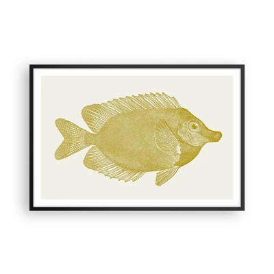 Poster in black frame - Just a Fish - 91x61 cm