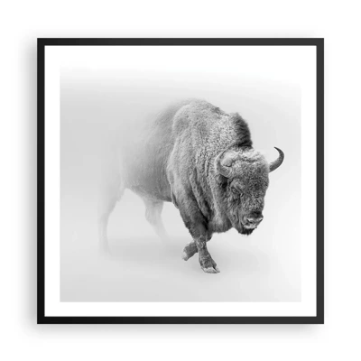 Poster in black frame - King of the Prairie - 60x60 cm