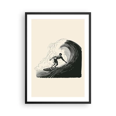 Poster in black frame - King of the Wave - 50x70 cm