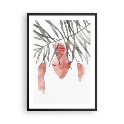 Poster in black frame - Lady of the Tropics - 50x70 cm