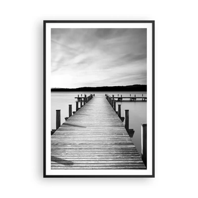 Poster in black frame - Lake of Peace - 70x100 cm