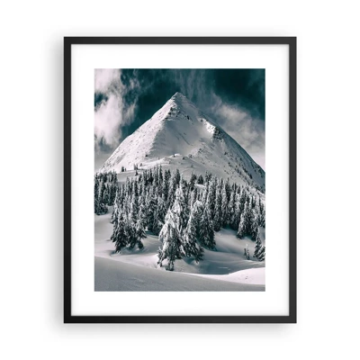 Poster in black frame - Land of Snow and Ice - 40x50 cm