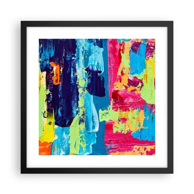 Poster in black frame - Life Is Beautiful! - 40x40 cm