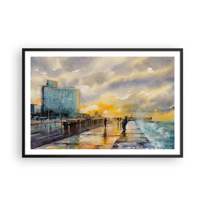 Poster in black frame - Life On the Coast - 91x61 cm