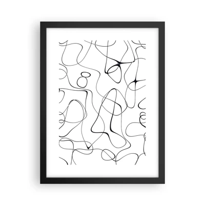 Poster in black frame - Life Paths, Trails of Fortune - 30x40 cm