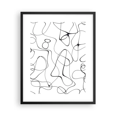Poster in black frame - Life Paths, Trails of Fortune - 40x50 cm