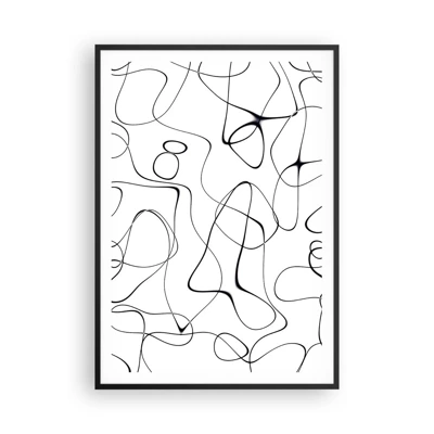 Poster in black frame - Life Paths, Trails of Fortune - 70x100 cm