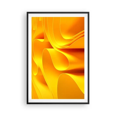 Poster in black frame - Like Waves of the Sun - 61x91 cm