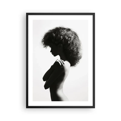 Poster in black frame - Like a Flower on a Thin Stem - 50x70 cm