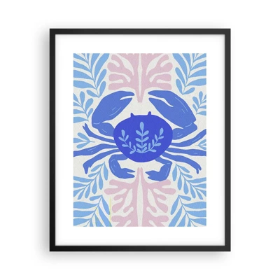 Poster in black frame - Like a Sea Flower - 40x50 cm