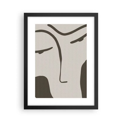 Poster in black frame - Like from Modigliani's Painting - 30x40 cm