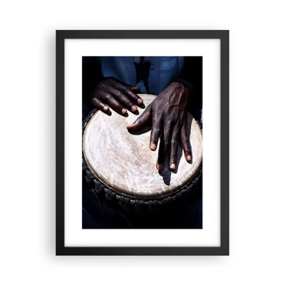 Poster in black frame - Live at Your Own Rhythm - 30x40 cm