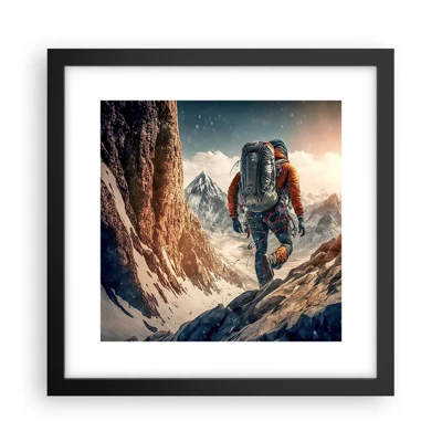 Poster in black frame - Lonely Warrior - 30x30 cm