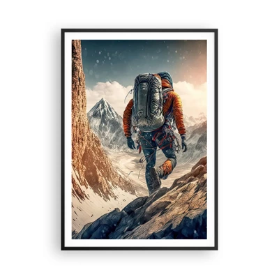 Poster in black frame - Lonely Warrior - 70x100 cm