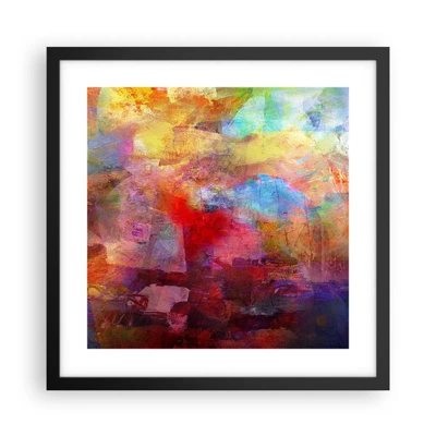 Poster in black frame - Looking inside the Rainbow - 40x40 cm