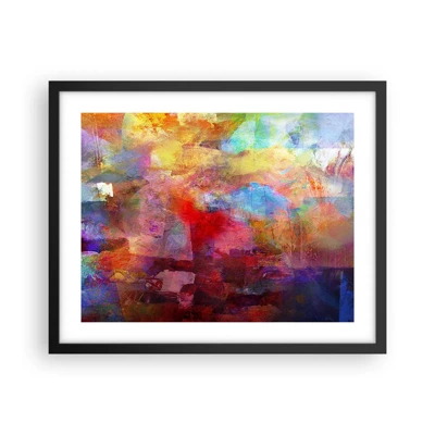 Poster in black frame - Looking inside the Rainbow - 50x40 cm