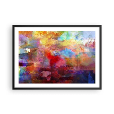 Poster in black frame - Looking inside the Rainbow - 70x50 cm