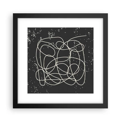 Poster in black frame - Lost Thoughts - 30x30 cm