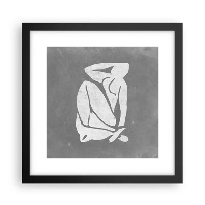 Poster in black frame - Lost in Thoughts - 30x30 cm